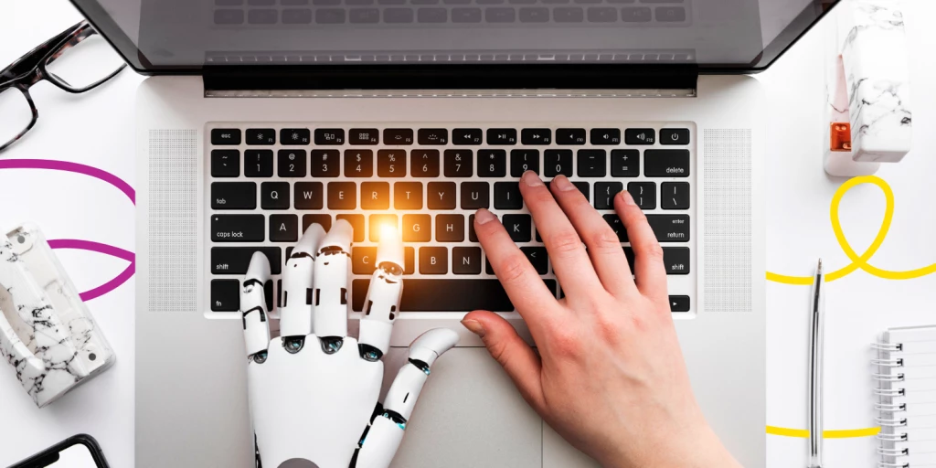 image showing the use and help of generative  ai content creation